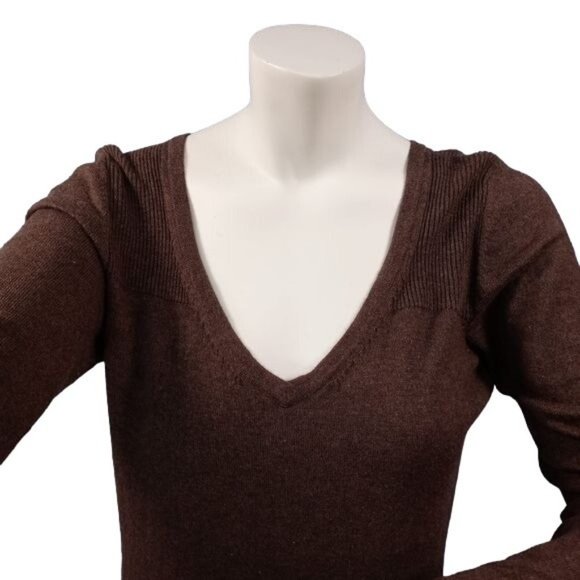 EDDIE BAUER WOMENS SMALL BROWN SWEATER - Picture 4 of 15